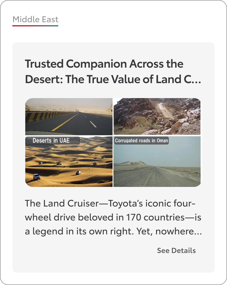 Trusted Companion Across the Desert: The True Value of Land Cruiser in the Middle East