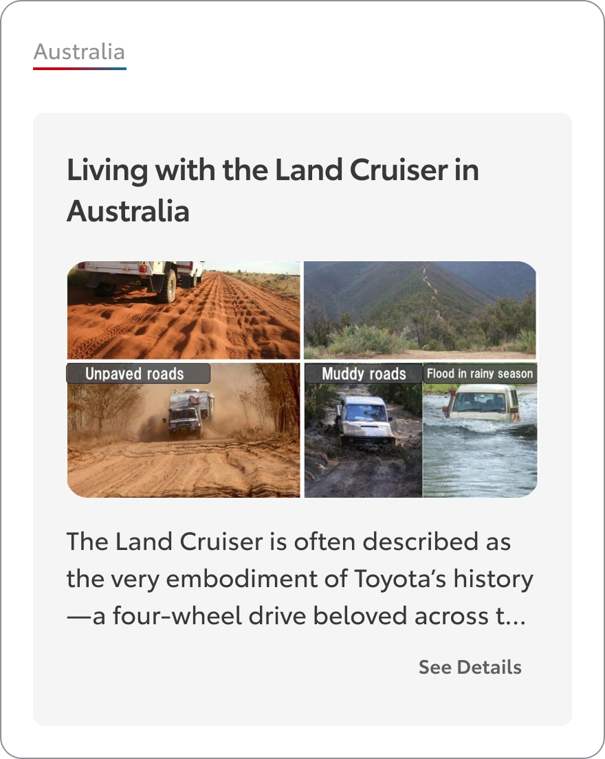 Living with the Land Cruiser in Australia